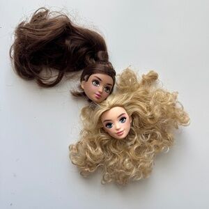 LUV Dolls Fashion Doll Dolls Head Heads Lot Set Of 2
